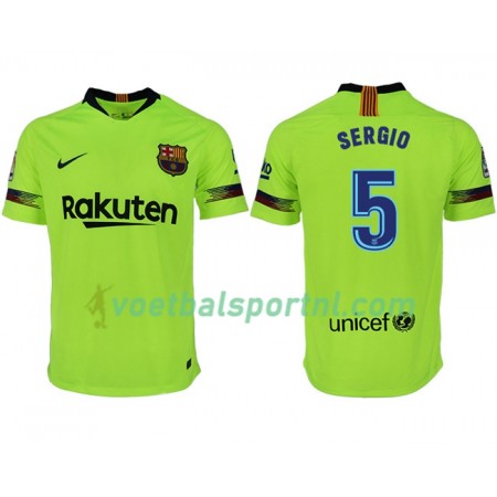FC Barcelona SERGIO 5 Uit Shirt 2018-19